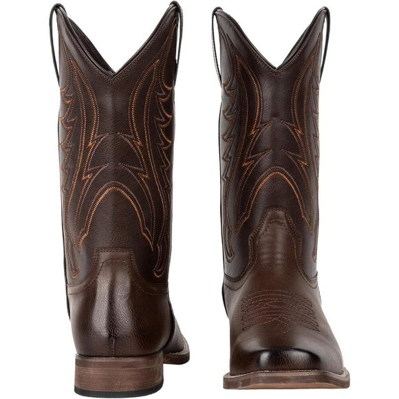 J's.o.l.e Cowboy Boots for Men Square Toe Western Boots Embroidered Country Boot - Picture 3 of 11